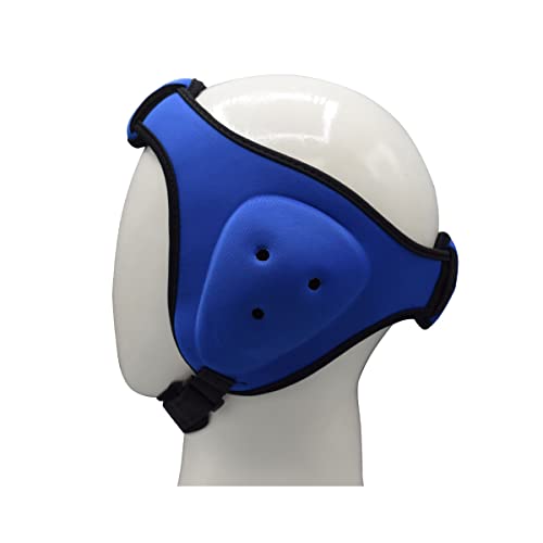 MRX MMA Ear Guards Kick Boxing Ju Jitsu Cage Wrestling Ear Protection Headgear with Adjustable Straps for Safe Head & Ear|Blue