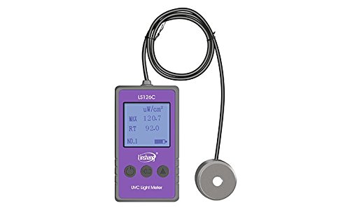 LS126C UVC light meter UV power meter for 254nm UV bactericidal germicidal ultraviolet sterilization disinfection lamp - Thumbnail 3