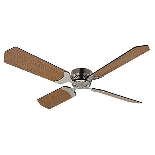 RV Ceiling Fan | 12V | 36" Brushed Nickel Finish | 4 Blade
