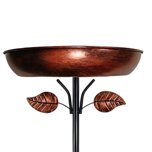 Bain d'oiseaux en métal et mangeoire extérieure pour le jardin - 8