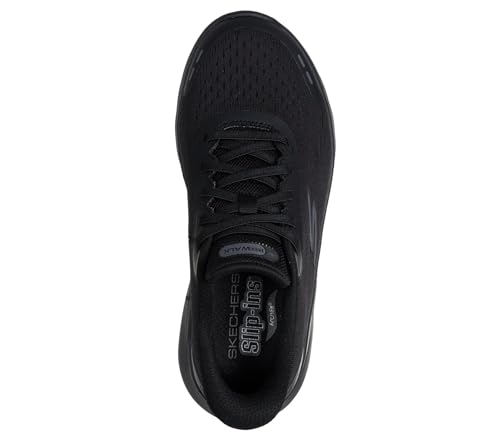 Skechers Skechers Women's Go Walk Arch Fit N-Joy Emory Trainers, Black Textile Black Trim, 9 US