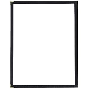 Winco Dubbele vouwmenuhoes, 12-inch x 9,5-inch, zwart