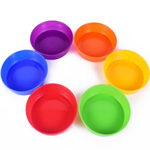 Image of 6 Pcs Sorting Bowls for Preschool 6 Colors Counting and Sorting Bowls for Toddlers Early Math and Fine Motor Skills STEM Sets Gift for Toddlers Kids