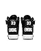 Ewing Men's 33 HI x Orion Rebound Basketball Shoes | Retro 1990 Design Ankle Strap Hybrid Athletic Team Sports Shoes, Black&White, 7.5