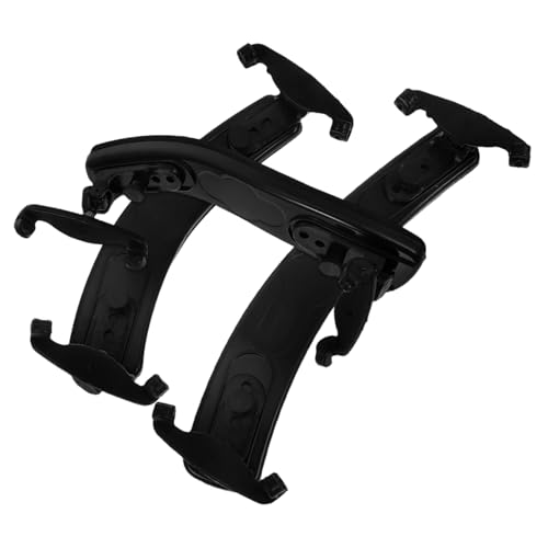 CORHAD 3個 バイオリンの肩当て ファイバーステッカー ショルダーバイオリン 部品 子牛ヴァイオリン 立体フレーム 紙メガネの小道具 立体フォトフレーム スポンジ Black