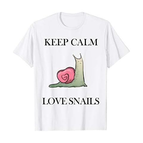 Keep Calm and Love Snails T Shirt by My Happy Snails Cover