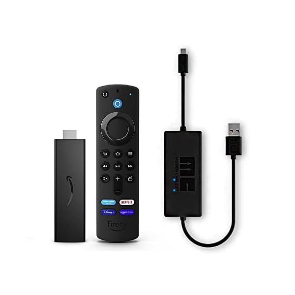 Fire TV Stick mit Alexa-Sprachfernbedienung + Mission-USB-Ladekabel (kein Wechselstrom-Ladeadapter erforderlich)