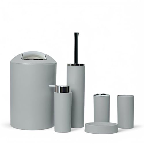 6tlg Badset Badezimmer Zubehör Set Organizer: Seifenspender,...