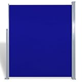 Material del soporte: Acero vidaXL Toldo Lateral Retráctil Poste de Acero Azul 180x300 cm Mampara Terraza