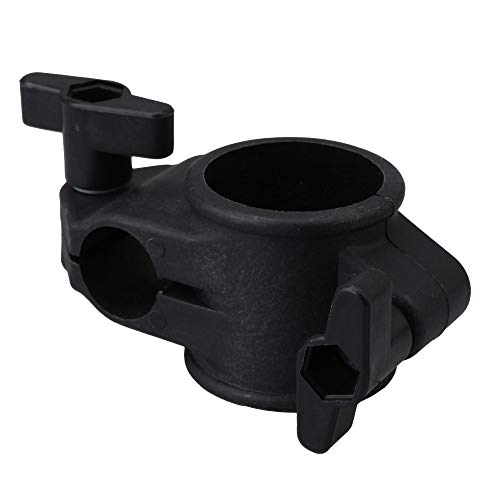 22mm Electronic Drum Kit Pipe Rack Clip Bracket Mount for Drum Accessories, black