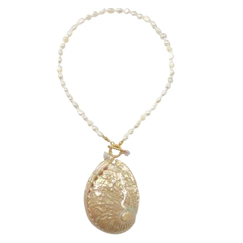 Collier côtier contemporain en chaîne de clavicule avec charm coquillage pour look plage chic