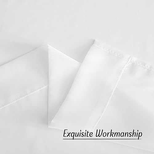 NICETOWN White Sheer Curtains 84 inches Long - Home Decoration Grommet Airy & Lightweight Elegant Window Treatments with Light Filtering for Bedroom/Living Room (2 Panels, W54 x L84) by NICETOWN - Image 7