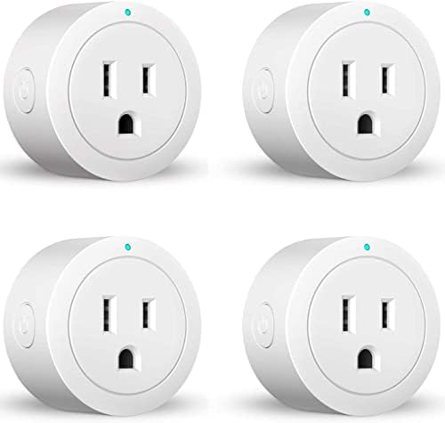 Smart Plug Amysen - Alexa, Echo & Google Home – Only WiFi 2.4G (4- Pack)