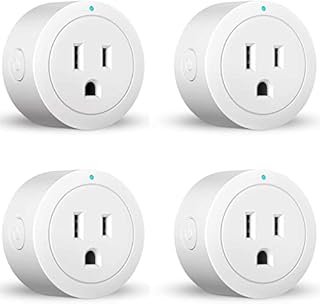 Smart Plug Amysen - Alexa, Echo & Google Home – Only WiFi 2.4G (4- Pack)