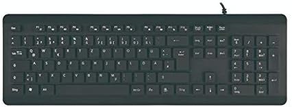Miniatura 3 de BoxWave Keyboard Compatible with Chuwi HiPad Air - AquaProof USB Keyboard, Washable Waterproof Water Resistant USB Keyboard - Jet Black