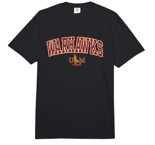 Louisiana Monroe Warhawks Arched Over Officially Licensed Comfort Colors Adult Heavyweight T-Shirt