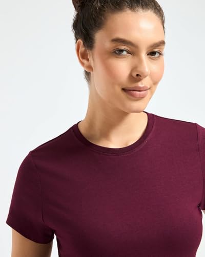 Image of Wellbi Bamboo Women's Tshirt - Ultra-Soft, Breathable & Sustainable | Premium Cotton Blend for Supreme Comfort | Stylish & Eco-Friendly T-Shirt for Women | Tshirt Women Cotton