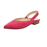 ballerina flats with ribbon Weite: E normal fit Peter Kaiser Takara 19349 Damen SlingBallerinas,Slingback Ballerina,Flats,Sommerschuh,Knöchelriemchen,Ziegenleder,Berry Suede,38 EU / 5 UK