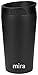 MIRA 12 oz Stainless Steel Insulated Coffee Travel Mug for Coffee, Tea | Spill Proof Press Lid Tumbler | Vacuum Insulated Coffee Thermos Cup Keeps Hot or Cold | Black