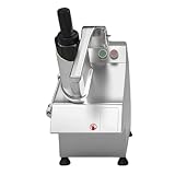 【Large trémie d'alimentation】 Notre trancheuse à légumes électrique est équipée de deux larges ouvertures d'alimentation : une trémie ronde de 53 mm et une trémie semi-circulaire de 172 mm, vous permettant d'y insérer des fruits et légumes entiers sans les prédécouper. Il suffit d'insérer les légumes, d'appuyer et de laisser la machine trancher, couper en dés ou râper pour vous. Cette trancheuse prend en charge toutes vos tâches de découpe.