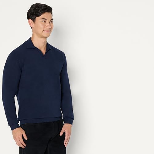 Amazon Essentials Men's Long Sleeve Regular Fit Knit Polo Sweater - Image 2