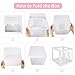 RUBFAC Baby Boxes for Baby Shower Decoration with 8 Letters and 36 Balloons 4pcs Clear Balloon Boxes BABY Blocks for Girls Birthday Party Decorations(Pink)