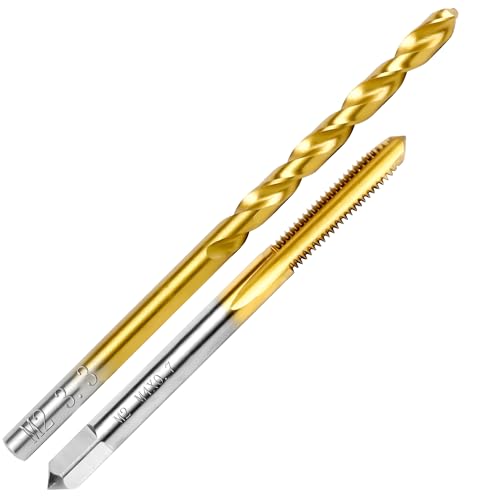 RURITKIT M4x0.7 Tap and 3.3mm Drill Bit Kit, M2 HSS Metric Drill and Tap Set, Combination of Drill and Tap Kit for Metal