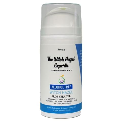 The Witch Hazel Experts | Alcohol Free Witch Hazel & Aloe Vera Gel 100ml | Hydrating Relief Gel for Irritated Skin (Witch Hazel & Aloe Vera) Cover