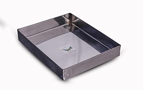 Malabar Stainless Steel Pudding Tray for Shops, Multi-Purpose Tray Rectangular