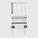 BRTAGG Tallit with Clips and Bag, Prayer Shawl with David of Star, 70