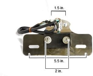 Motorcycle LED Brake Tail Light for Sportster Stop License Plate Light Red & Amber