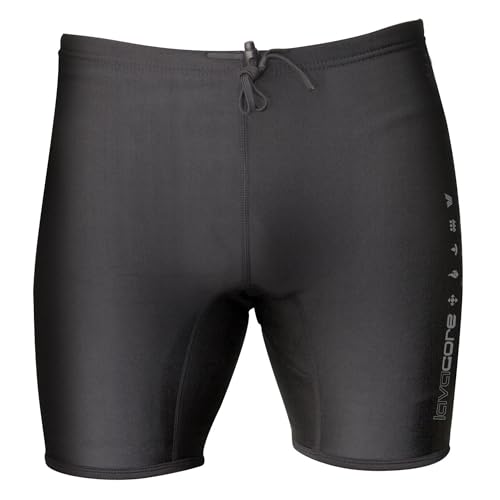 Short lavacore pour homme thermique en polytoison noir taille M