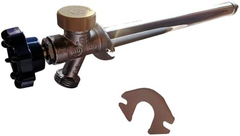 1 Piece XFITTING Anti-Siphon Frost Free Sillcock 10", 1/2" Pex x 3/4" GHT Valves, Pex B Crimp Version Sillcock, 1 Pack