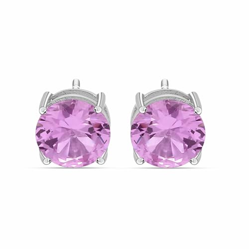 Image of Ornate Jewels 925 Silver 2 Carat American Diamond Solitaire Stud Earrings for Women and Girls | With Certificate of Authenticity and 925 Stamp | Life-time Warranty*