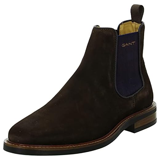 GANT Herr St Akron Boot Chelsea-stövlar, Mörkbrun - 40 EU