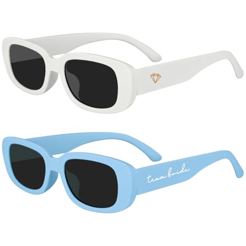 LotsBuyLots 10 Pack Retro Rectangle Sunglasses Women Vintage Square Glasses for Bachelorette Party Favors Bridesmaid Gifts3