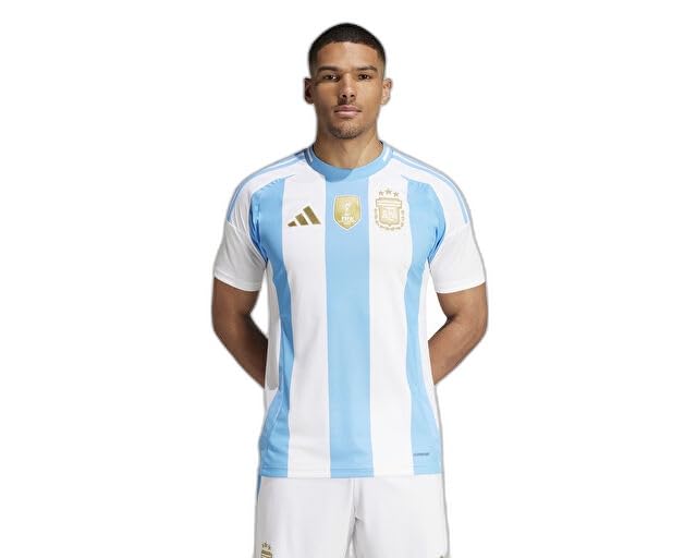 adidas Argentina Mens Home Football Shirt Jersey 2024-2025 XXL White/Blue