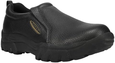 ROPER Mens Performance Slip On Casual Shoes - Black - Size 10.5 W | Image 1