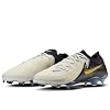 Nike Phantom GX 2 Elite FG Low-Top Soccer Cleats (FJ2559-100, WHITE/BLACK-MTLC GOLD COIN) Size 5.5