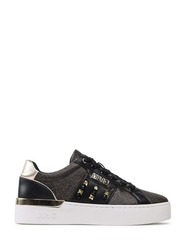 Sneakers Marrone Liu Jo BA3027EX162 - Baskets en cuir marron de marque