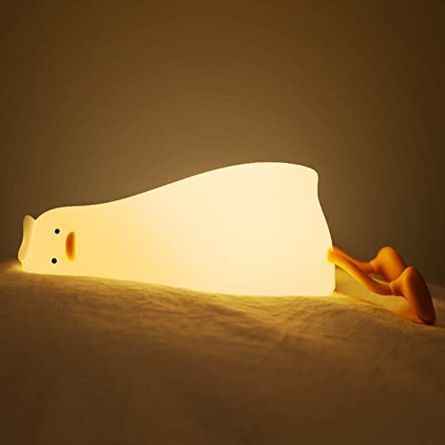 SWEETFULL Duck Night Light for Kids - Baby Lamp for Bedroom Colour Changing Silicone Portable Light for Children Cute Boy Gifts Room Decor