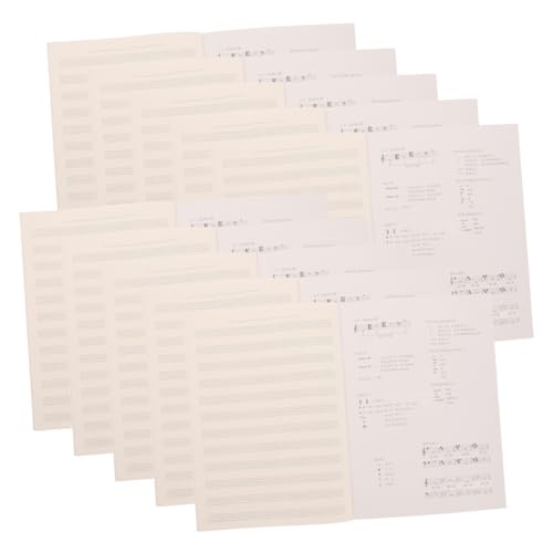 Carnet de musique à portées papier anti-séchage pour cours de guitare