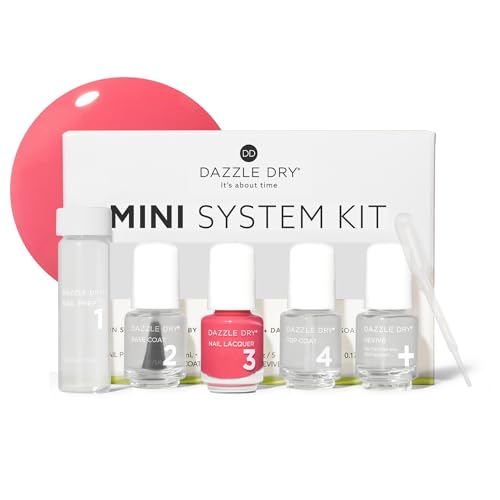 Dazzle Dry Mini Kit – Carnival Coral – 4 Step System (5 Piece Kit)