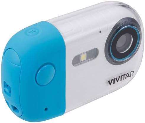 Angled view of Vivitar Aqua Snap camera showing top buttons