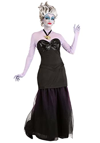 Ursula Costume Women Little Mermaid Sea Witch Costume Ursula Dress with Tentacle Skirt X-Large Black