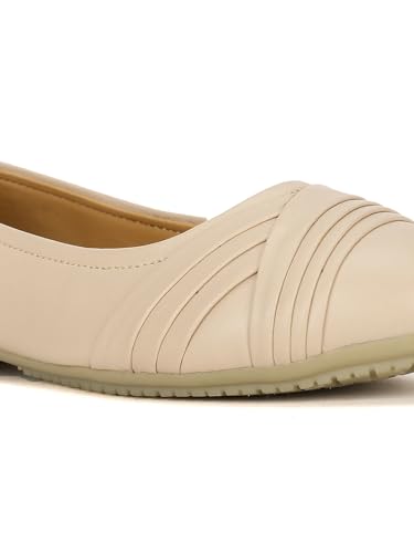 Image of Bata Comfit Womens Pleated Ballerina E Ballet Flat