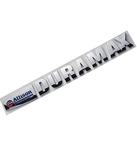 Insignias Aimoll Allison Duramax cromadas con adhesivo impermeable Silverado 3500hd