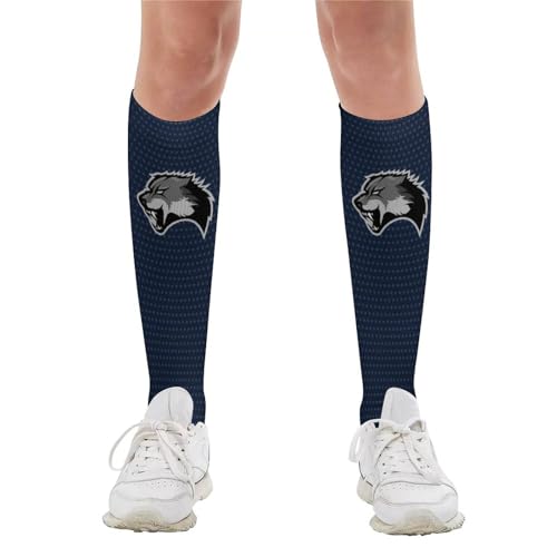 Custom Team Logo Crew Socks, Personalized Football Baseball Basketball Socks with Team Name & Number4