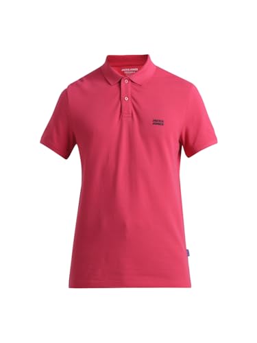 Image of Jack&Jones Men's Cotton Logo Print Slim Fit Polo