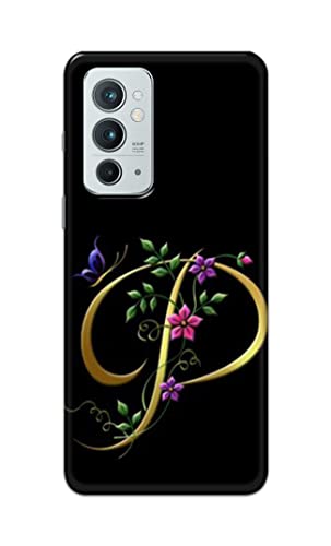 Image of Printed Hard Back Cover Case for OnePlus 9RT 5G Back Cover (Alphabet P) -1803